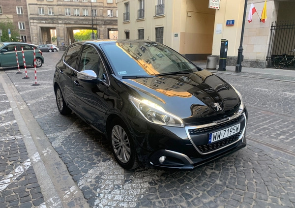 Peugeot 208 cena 36900 przebieg: 96000, rok produkcji 2018 z Warszawa małe 46